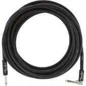 Fender PROFESSIONAL INSTRUMENT CABLE STRAIGHT/ANGLE 18.6' BLACK