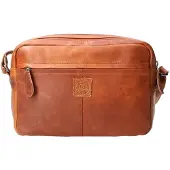 LEATHER DESIGN Crossbody Schoudertas Hunter Groen