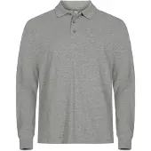 Clique Manhattan L/S Heren Grijsmelange maat M heren