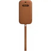 Apple iPhone 12 (Pro) Leren Sleeve met MagSafe Zadelbruin