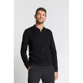 No-excess Gebreid vest zwart