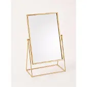 Vt wonen Spiegel vtwonen Rectangular on Stand Gold 26,5 x 42,7 x 14 cm