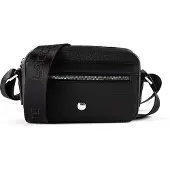 Lacoste Schoudertas 'Petit sac messenger Homme Langon Petit Piqué Noir' zwart