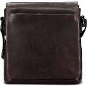 JOST Bags schoudertas London Crossbody Bag Brown donkerbruin
