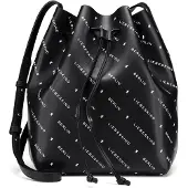 Liebeskind Monogram Zak Leer 40 cm zwart