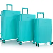 Heys HiLite 4 wielen Kofferset 3-delig met uitbreidingsplooi blauw