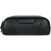 Porsche Design Roadster accessoiretas leer 22,5 cm zwart