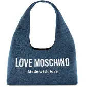 Love Moschino Schoudertas 'Denim Signature' blauw