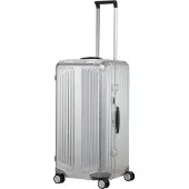 BOSS x Samsonite-trunkkoffer van zilverkleurig aluminium 80 cm