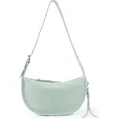 Fredsbruder Leren schoudertas Carry Me Cool Midi Shoulder Bag Powder Mint mintgroen