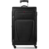 Wenger Beaumont Trolley met 4 wielen XL 87 cm, speciale maat met uitbreidingsplooi zwart