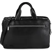 Plevier Jimmy Aktentas Leder 31 cm Laptopvak zwart