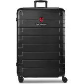 Tonino lamborghini Milano 4-wiel Trolley XL 83 cm speciale maat met rekbare vouw zwart