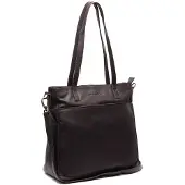 The Chesterfield Brand Mosel Shopper - met 14" laptopvak - met afneembare schouderriem - bruin