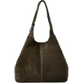 Coccinelle Leren schoudertas C-Easy Suede Handbag Fango / Fango donkergroen