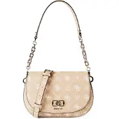GUESS Schoudertas 'Emelie' lichtbruin / wit