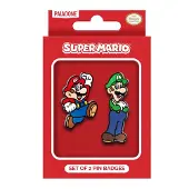 Paladone Super Mario - Set of 2 Enamel Pin Badges