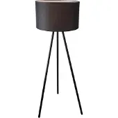 Olucia - JANOU - Vloerlamp - Zwart - Vorm: Rond