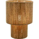 Olucia - SANNY - Tafellamp - Bruin / Zwart - Vorm: Rond