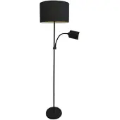 Olucia - ZEV - Vloerlamp - Zwart - Vorm: Rond