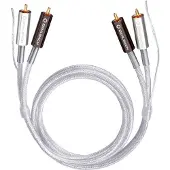 OEHLBACH Silver Express Plus Cinch Audio Aansluitkabel [2x Cinch-stekker - 2x Cinch-stekker] 0.50 m Transparant