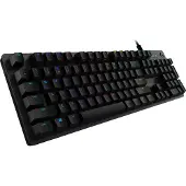 Logitech G 920-009349, Volledige grootte (100%), Kabel, USB, Mechanische schakelaar, RGB LED, Donkergrijs