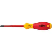 Wiha PlusMinus Schraubendreh.SL/PZ1 SoftFinish-slimFix VDE1000V Plus/minus schroevendraaier VDE Grootte SL/PZ 1 Koplengte: 80 mm