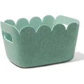 HEMA Mand 20x12cm vilt donkergroen