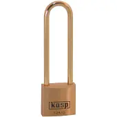 Kasp K12530L70BD Hangslot 30 mm Verschillend sluitend Goud-geel Sleutelslot