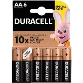 Duracell AA 6-Pack Alkaline Batterijen (6 stuks)