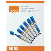 Nobo Liquid Ink Conical Tip Chalk Marker 10 Units Blauw Kinderen