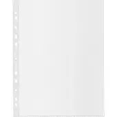 Esselte premium geperforeerde showtas, 100 % gerecycleerd, ft A4 maxi, 100 micron, pak van 100 stuks