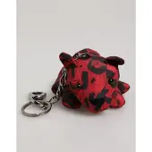 Dolce&Gabbana Rood Zwart Polyester Dierensilhouet Tas Sleutelhanger Sleutelhanger