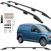 CAN Dakrails VOLKSWAGEN CADDY FORD TRANSIT CONNECT LONG 2020 - ZWART