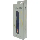 Dream Toys Goddess - duw‑ en roterende kralenvibrator (donkerblauw)