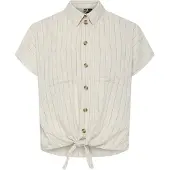 Pieces Blouse 'PCPia' ecru / grijs