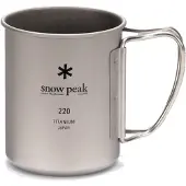 Snow Peak Mok in titanium enkele wand 220 | Maat 220 ml