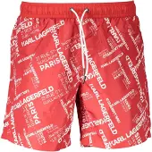 Karl Lagerfeld Rosso Polyester Heren Zwem Boxer