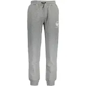 La Martina Heren Grijze Katoenen Joggingbroek