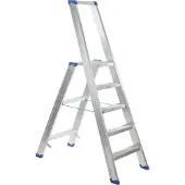 Escalo trapladder Sparta 5 treden - met beugel - extra brede antisliptreden 8 cm