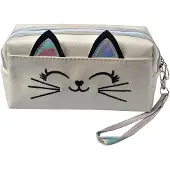 Clayre & Eef damesaccessoiretas Kat, 18x10 cm, wit, polyurethaan