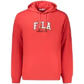 FILA Rode Katoenen Heren Hoodie