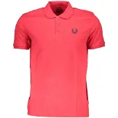 Gianmarco Venturi Rode Katoenen Heren Polo Shirt