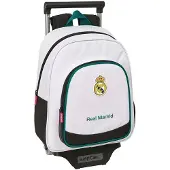 Safta Real Madrid 26/27 10l Wheeled Backpack Wit Kinderen