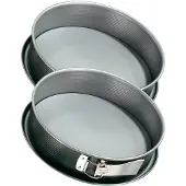 Zenker Set van 2 springvormen met scharnier van staal 28 cm Energy