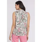 Nydj Mouwloze Blouse met Rimpelnek
