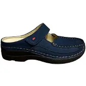 Wolky Klomp Women Roll Slipper Antique Nubuck Blue-Schoenmaat 39