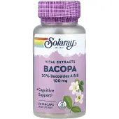 Solaray , Vitale Extracten, Bacopa, 100 mg, 60 VegCaps