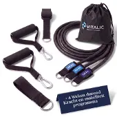 Vitalic Fitness elastiek weerstandsbanden met handvatten -