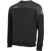 Stanno sportsweater zwart/grijs Sport t-shirt Jongens/Meisjes Polyester Ronde hals - maat 116
